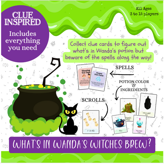 Printable Magic Potion Card Game For All Ages, What's in Wanda's Witches Brew?