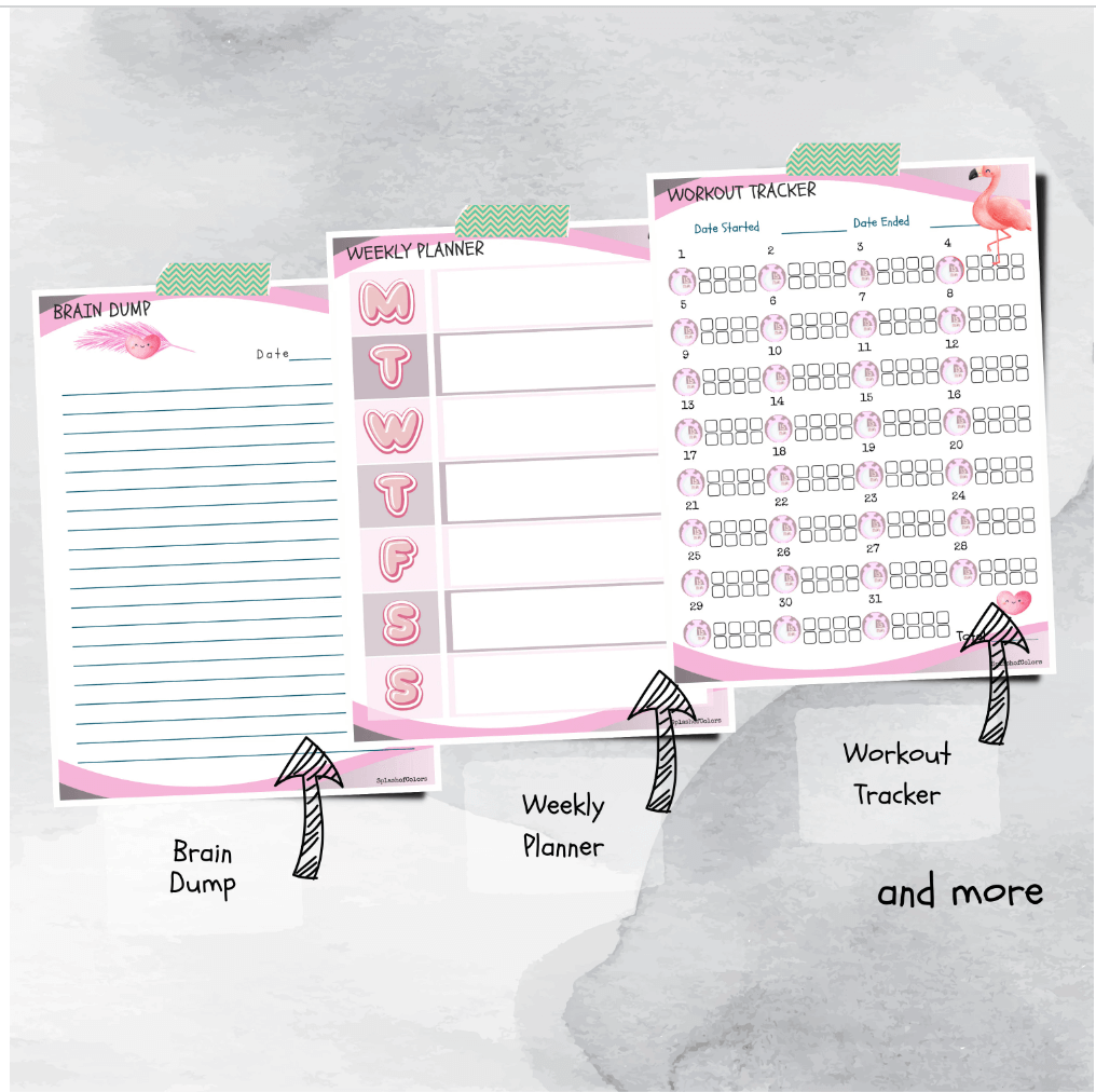 Ultimate Flamingo Lover Daily Planner Printable Organizer