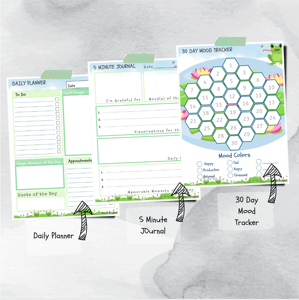 Ultimate Frog Lover Daily Planner Printable Organizer