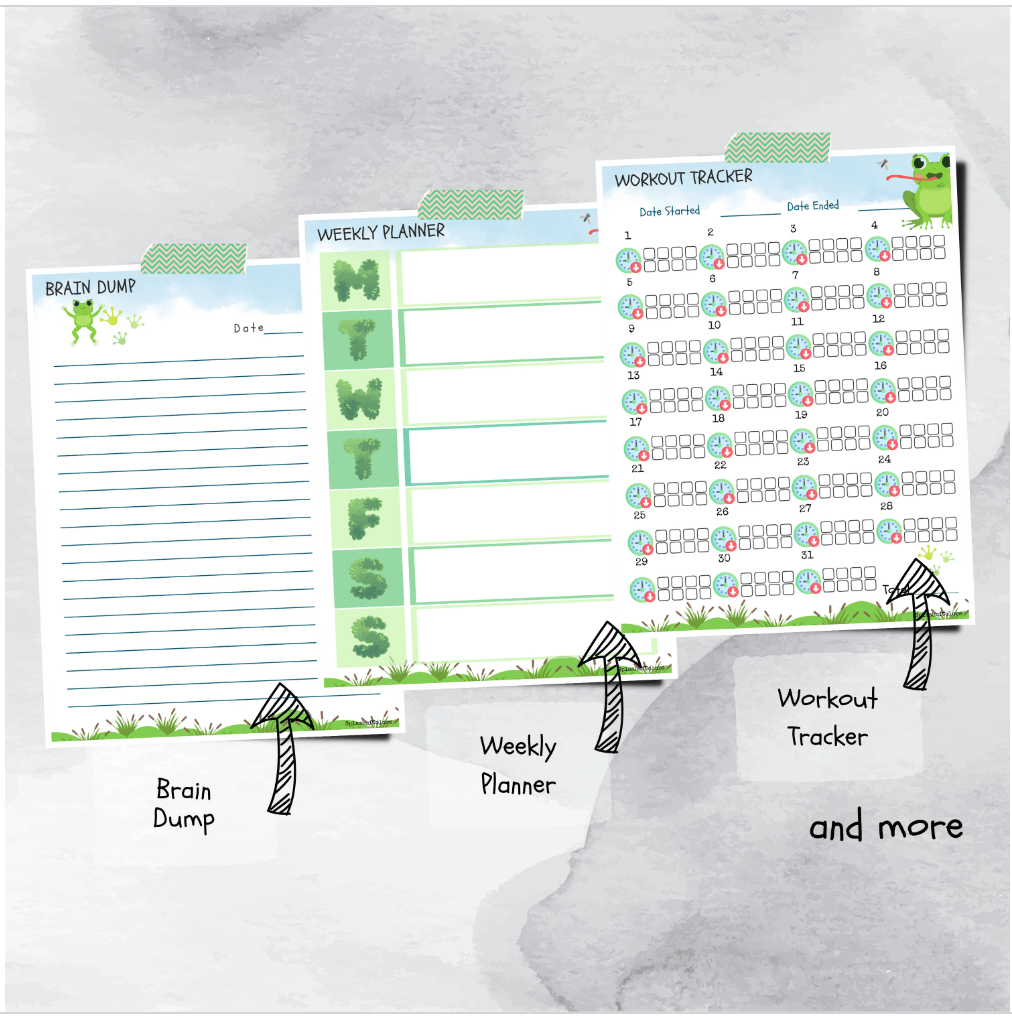 Ultimate Frog Lover Daily Planner Printable Organizer