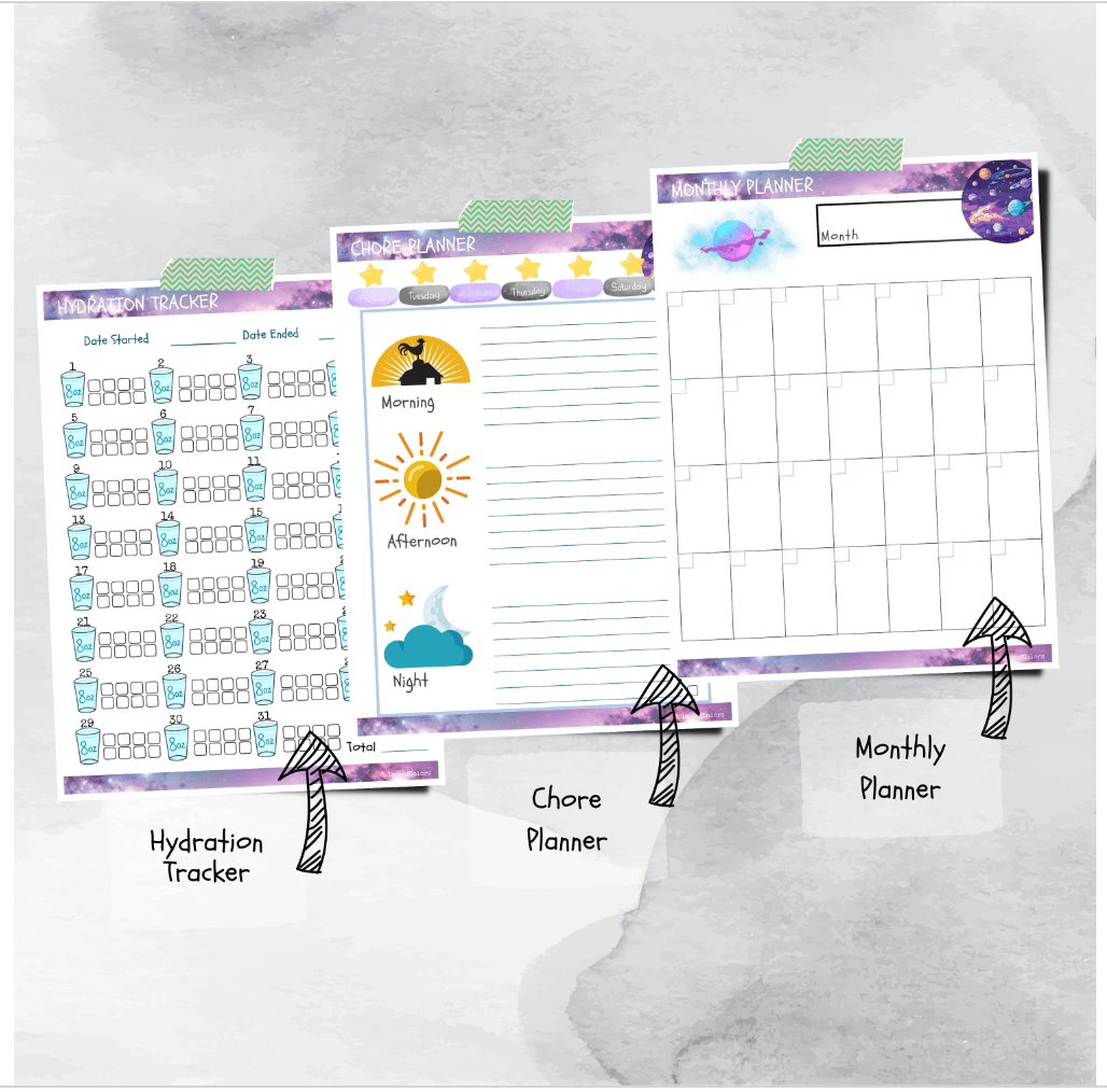 Ultimate Galaxy Daily Planner Printable Organizer