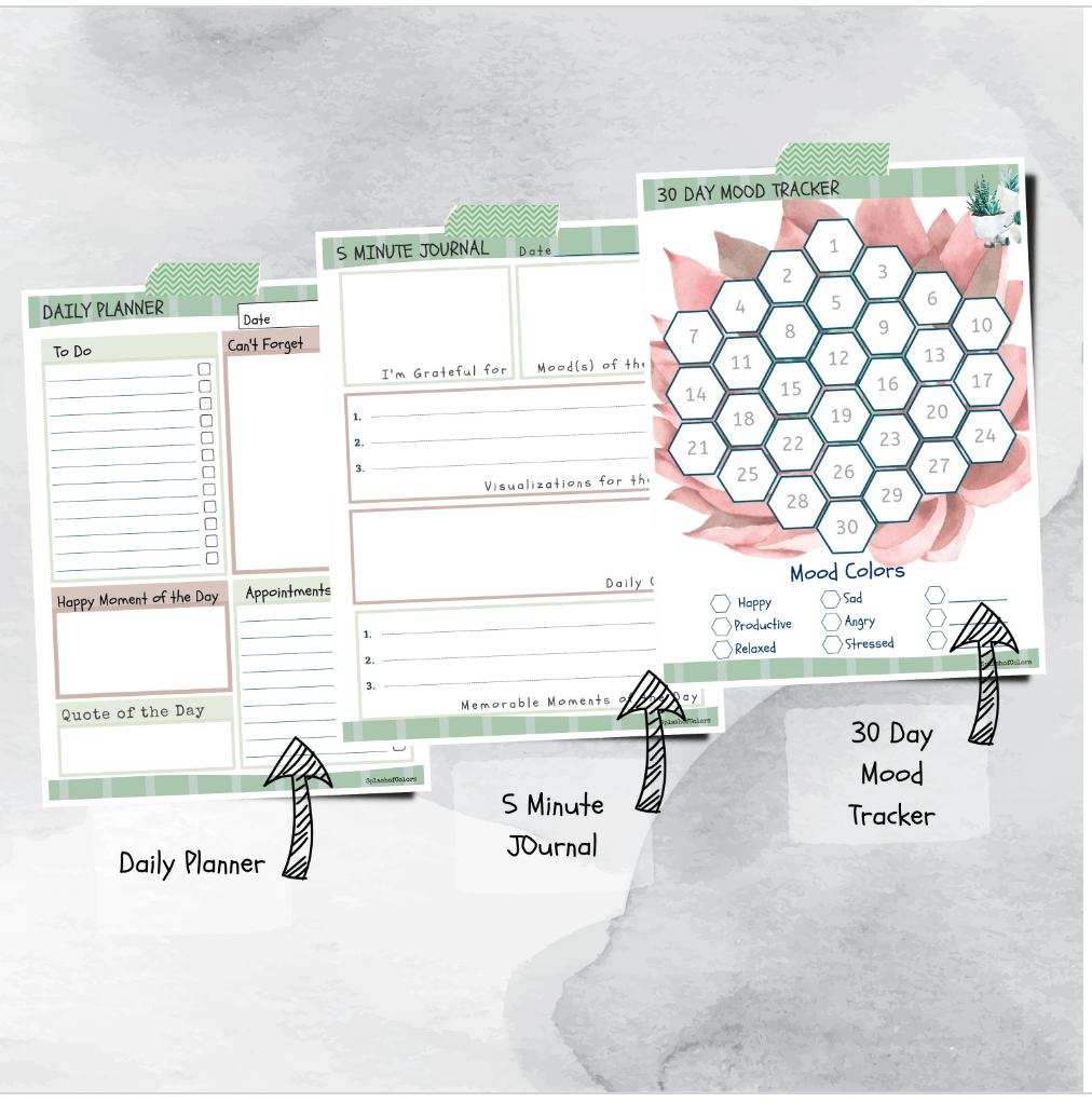 Ultimate Succulent Daily Planner Printable Organizer