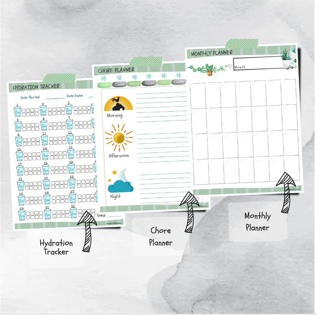 Ultimate Succulent Daily Planner Printable Organizer