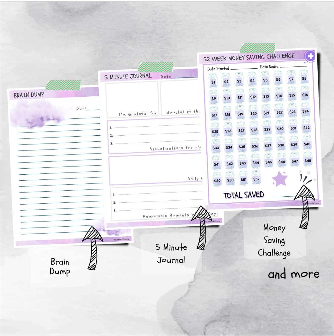 Printable addiction recovery planner for daily motivation