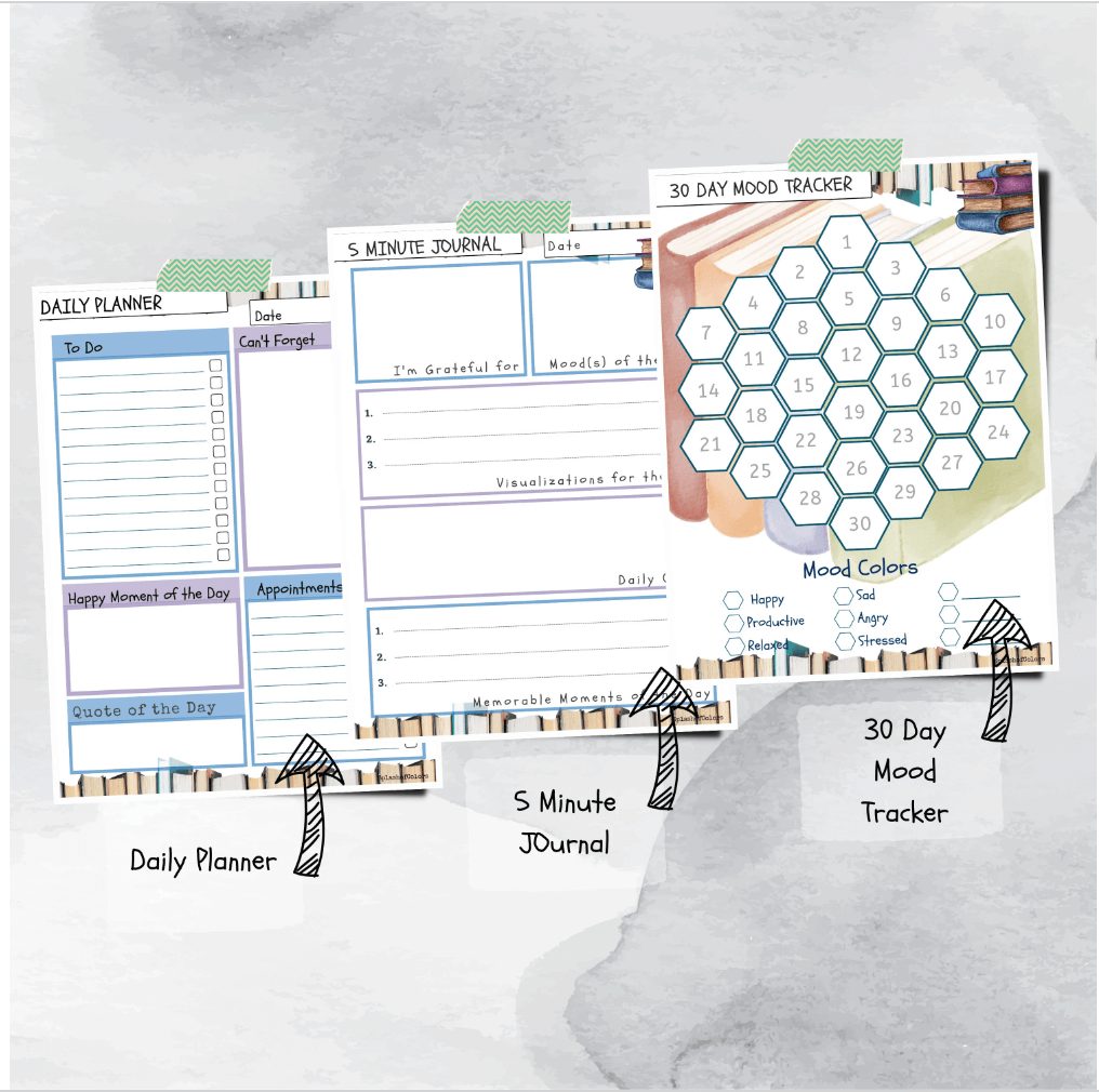 Ultimate Book Lover Daily Planner Printable Organizer