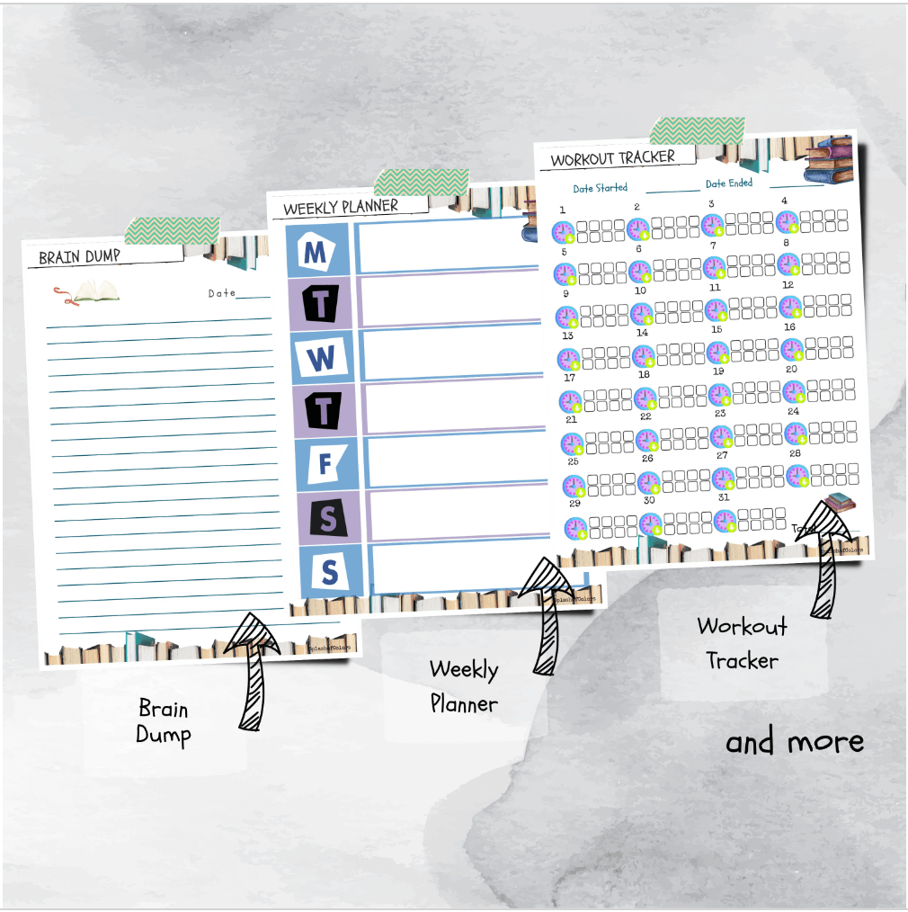 Ultimate Book Lover Daily Planner Printable Organizer