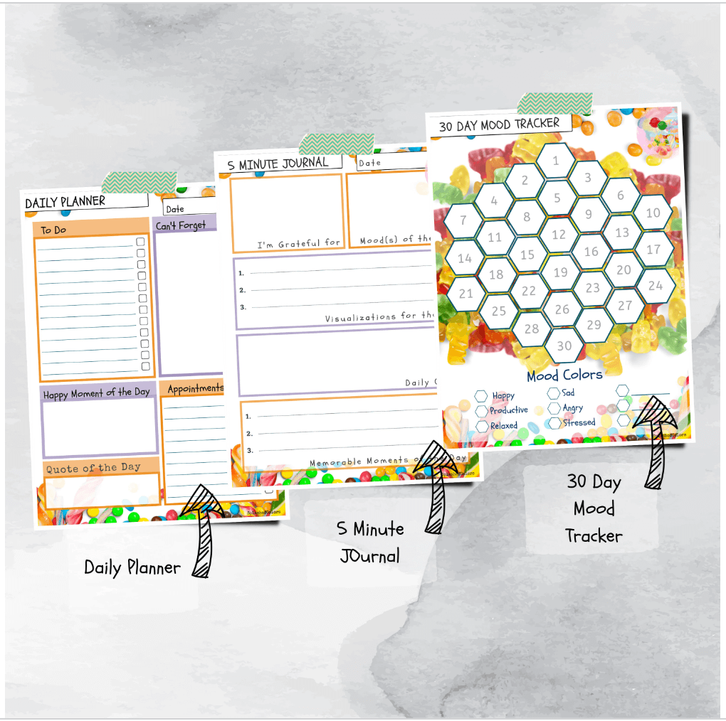 Ultimate Candy Lover Daily Planner Printable Organizer