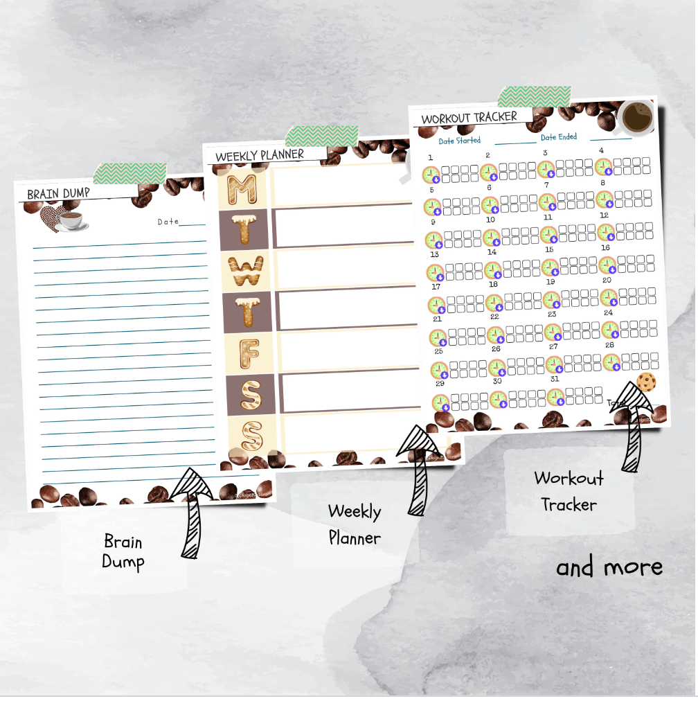 Ultimate Coffee Lover Daily Planner Printable Organizer