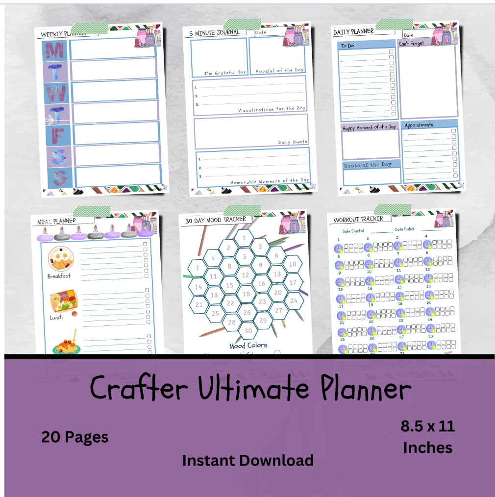 Ultimate Crafter Daily Planner Printable Organizer