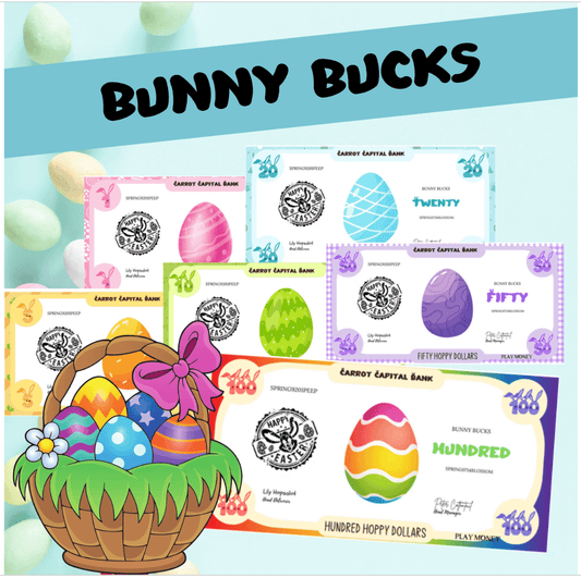 Charming Bunny Bucks, DIY Easter Basket Fillers