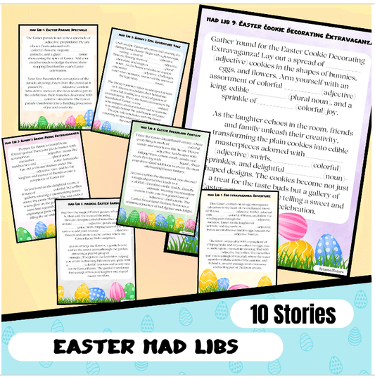 Easter Mad Libs: 10 Printable Fill-in-the-Blanks