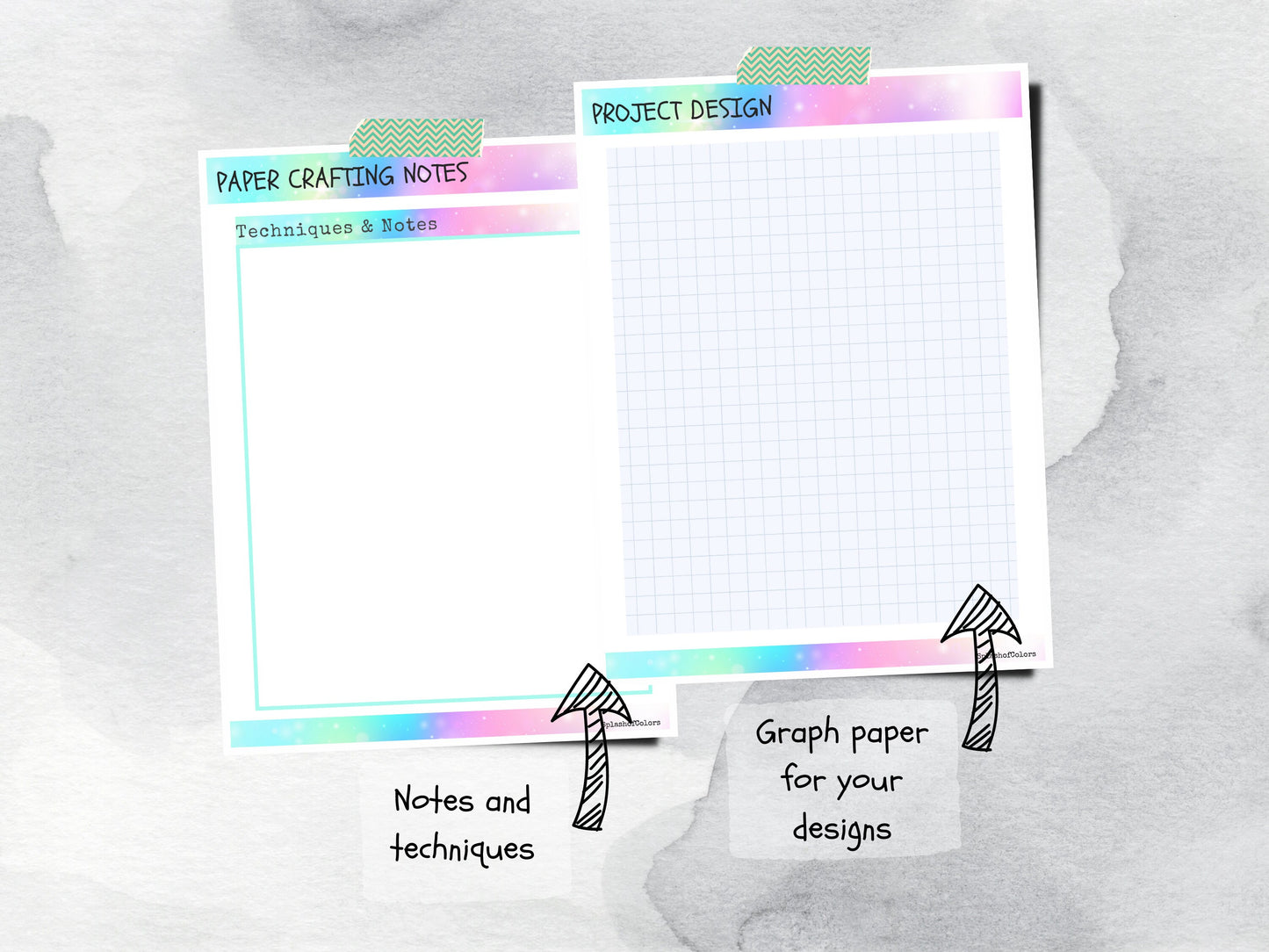 Printable Planner for Handmade Paper Gift Creators, Paper Craft Log