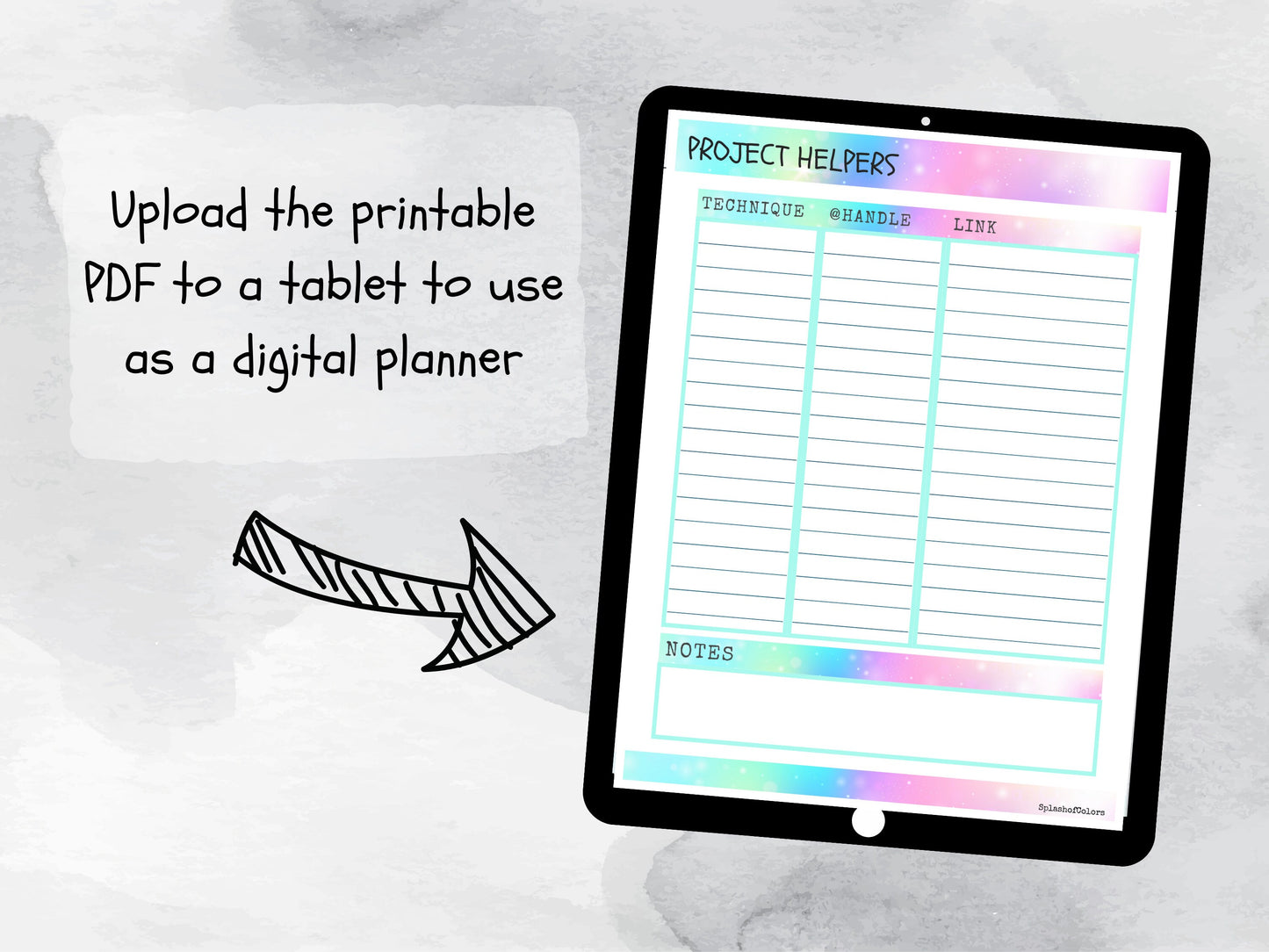 Printable Project Planner for Crochet & Knitting, Craft Project Organizer, Yarn Tracker