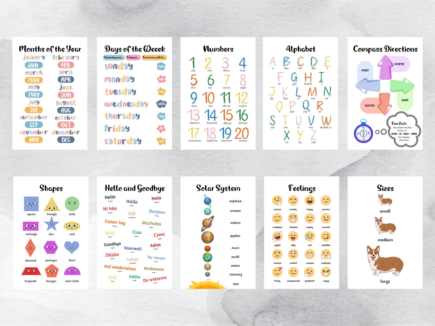 22 Educational Resources Art Prints, Teacher Classroom Decoration Printables