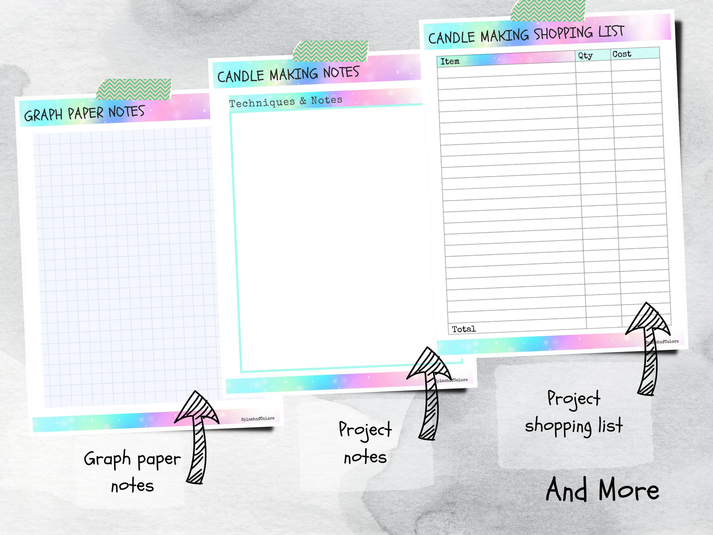 Printable DIY Candle Making Planner, Candle Making Production Tracker