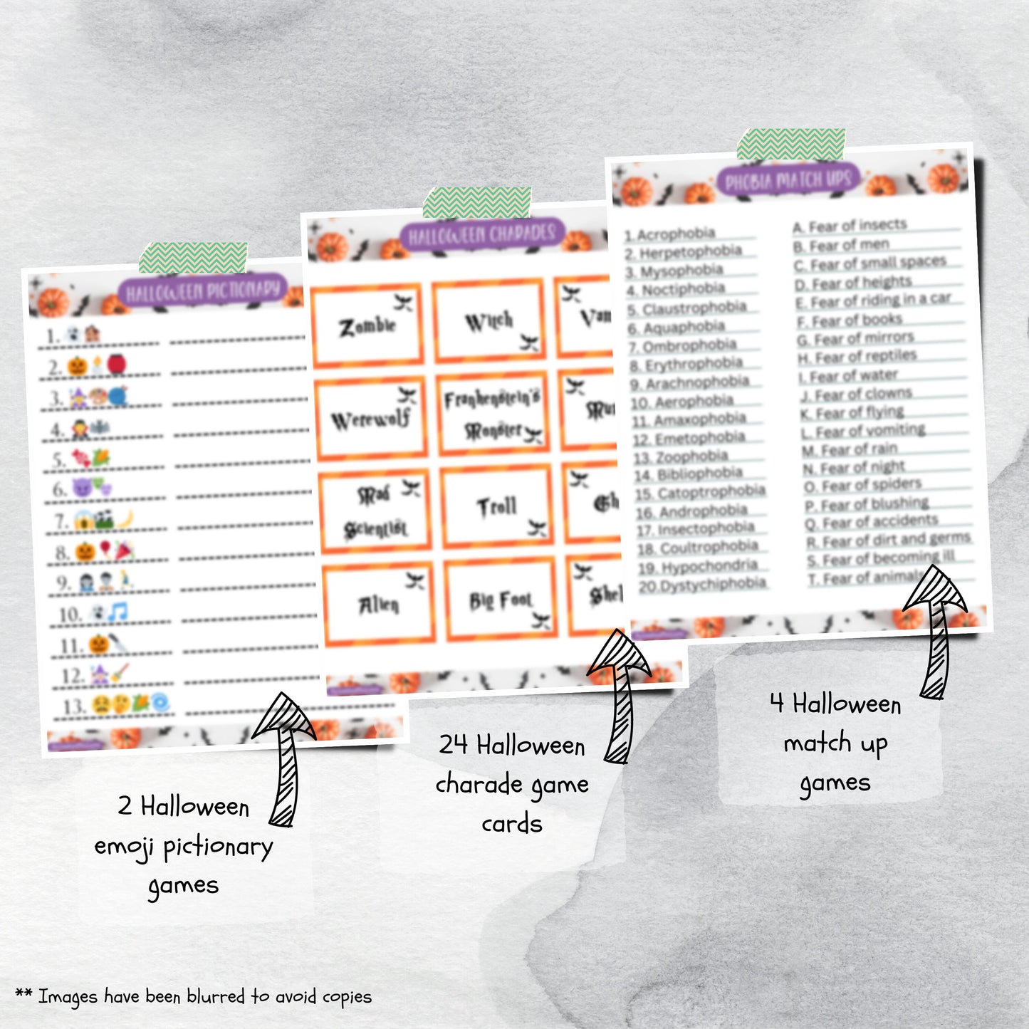 15 Printable Halloween Games & Trivia Sheets for Adults