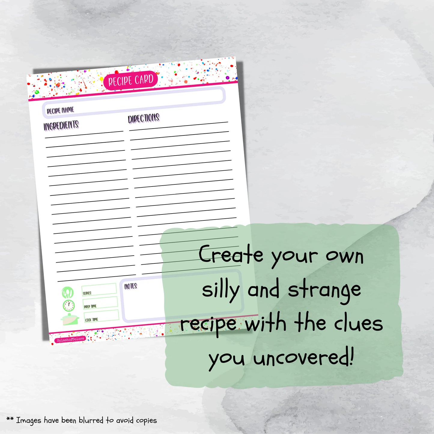 Printable Silly Food Card Game For All Ages, What Did Aunt Brenda Bring to Dinner?