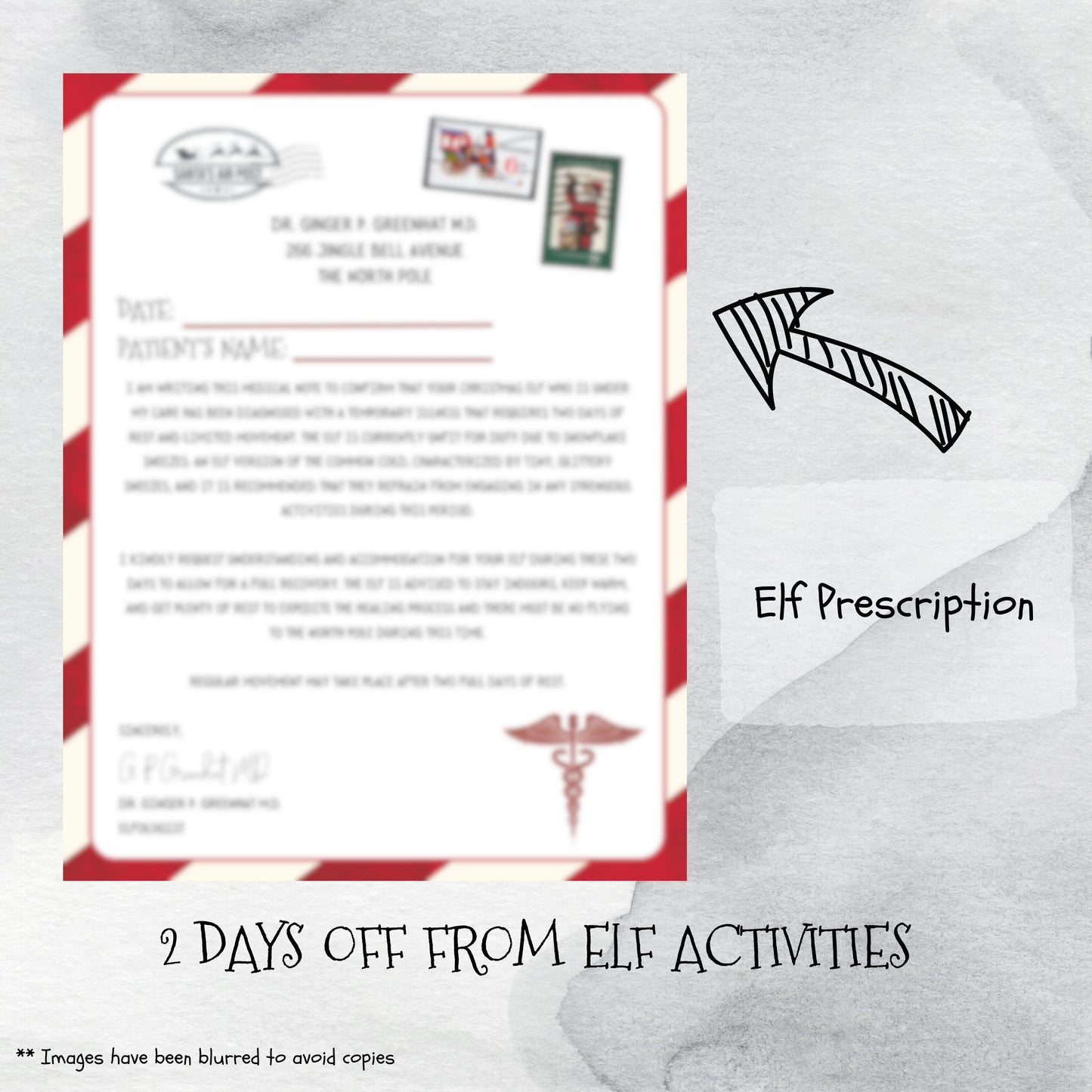 Elf Printable Prescription, Worst Cookies Ever Page, Elf Surveillance Notice Sign, Santa Tracker QR Code Tag Ornaments