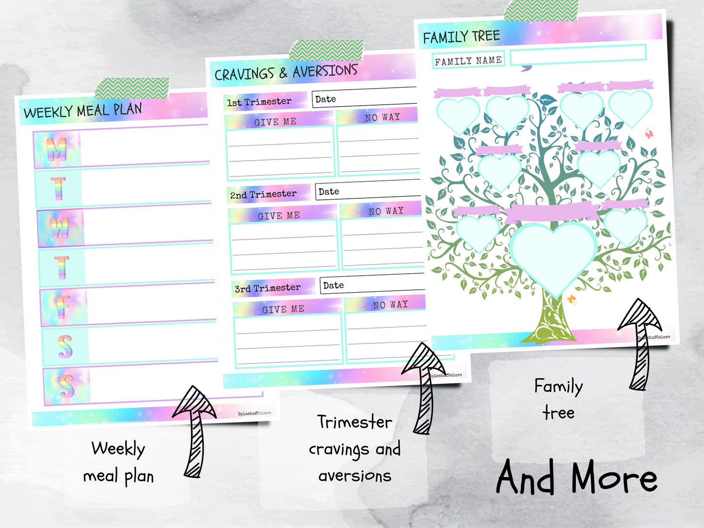 Ultimate Printable Pregnancy Planner with Fruit Vegetable Baby Sizes