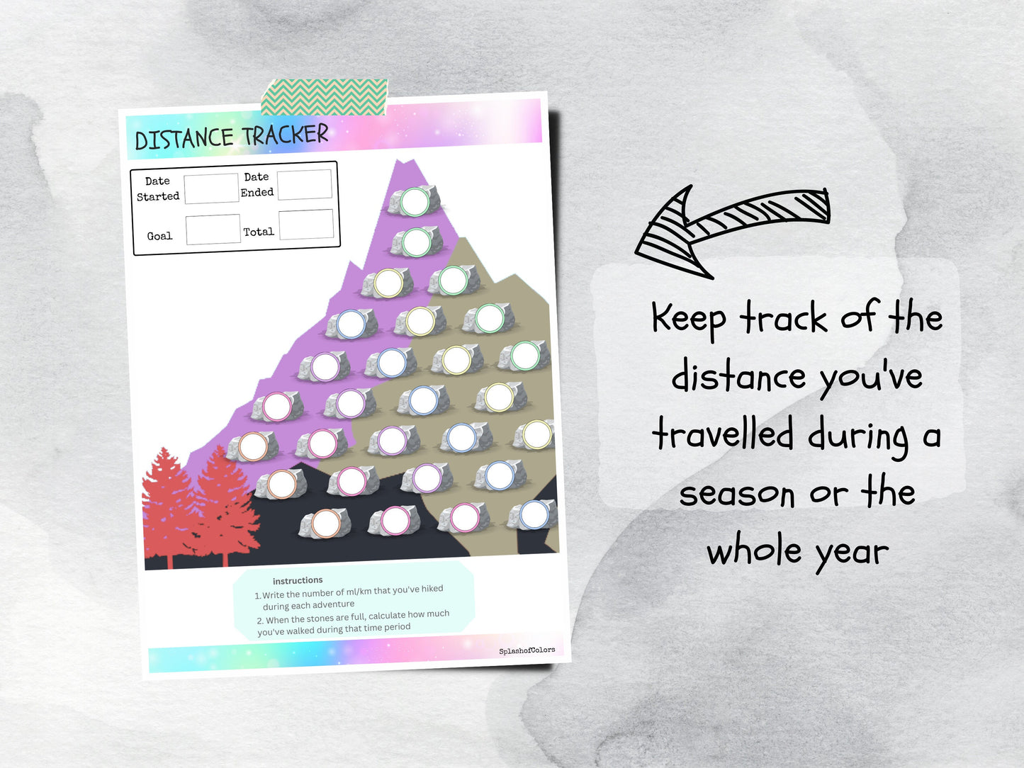 Printable Hiking Journal Template, Outdoor Adventure Tracker