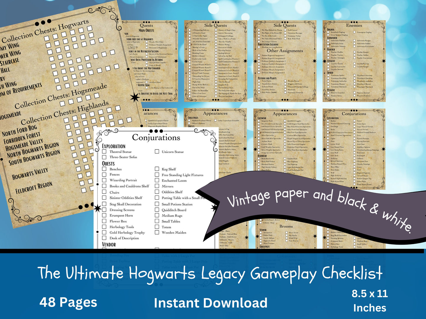 Ultimate Hogwarts Legacy Game Completion Checklist