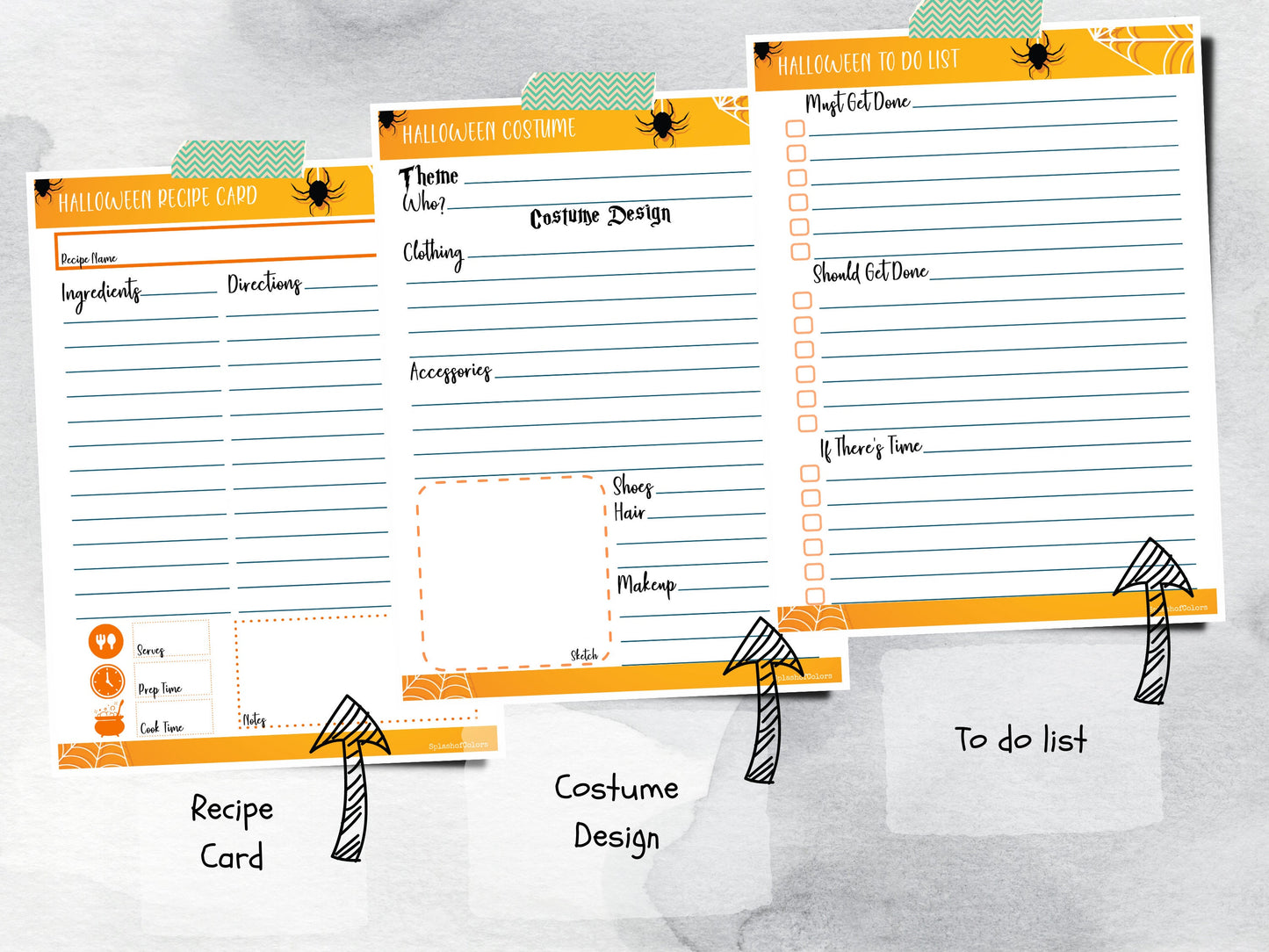 Best Halloween Planner Printable Kit, Spooky Season Organizer