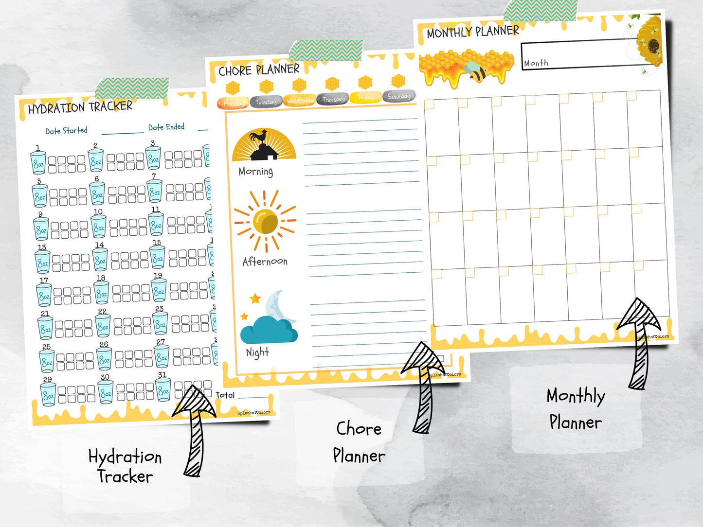 Ultimate Honey Bee Daily Planner Printable Organizer