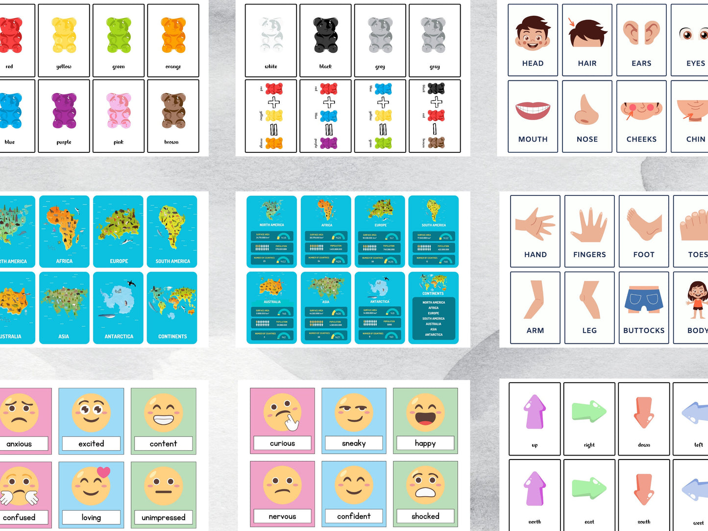 250+ Educational Resources Flash Cards, Classroom & Home School Helpers