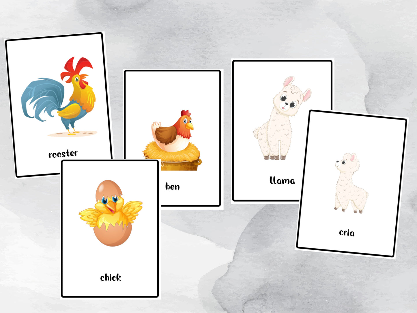 37 Farm Animals & Their Babies Flashcards