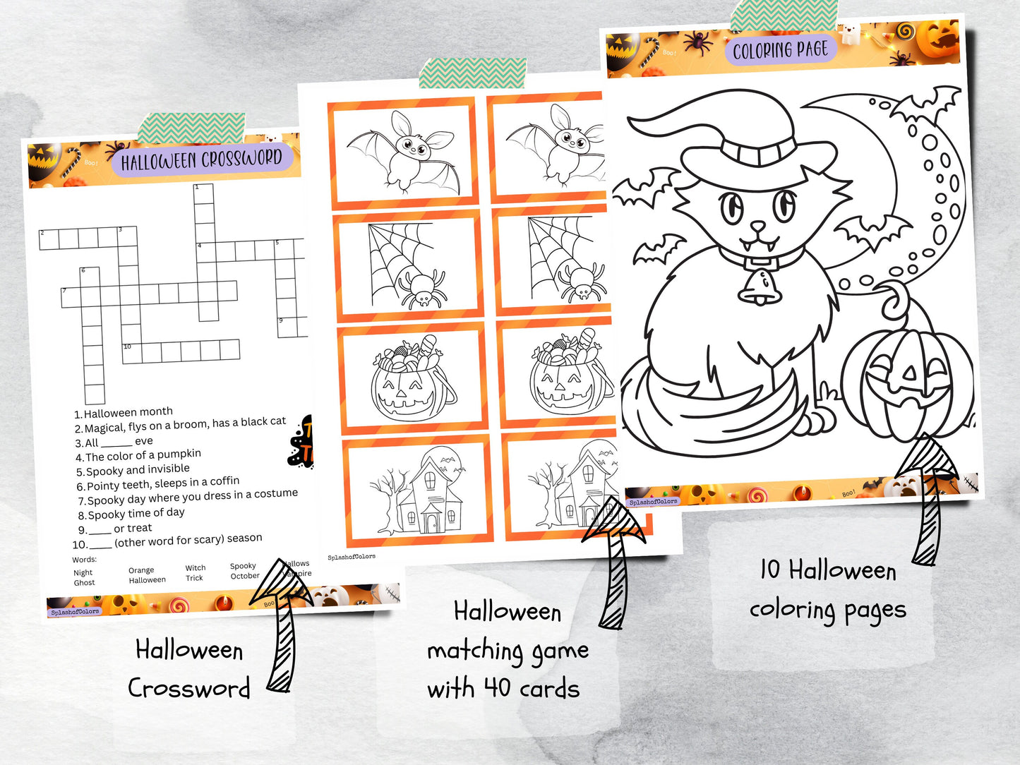 Printable Halloween Activity Pack for Kids