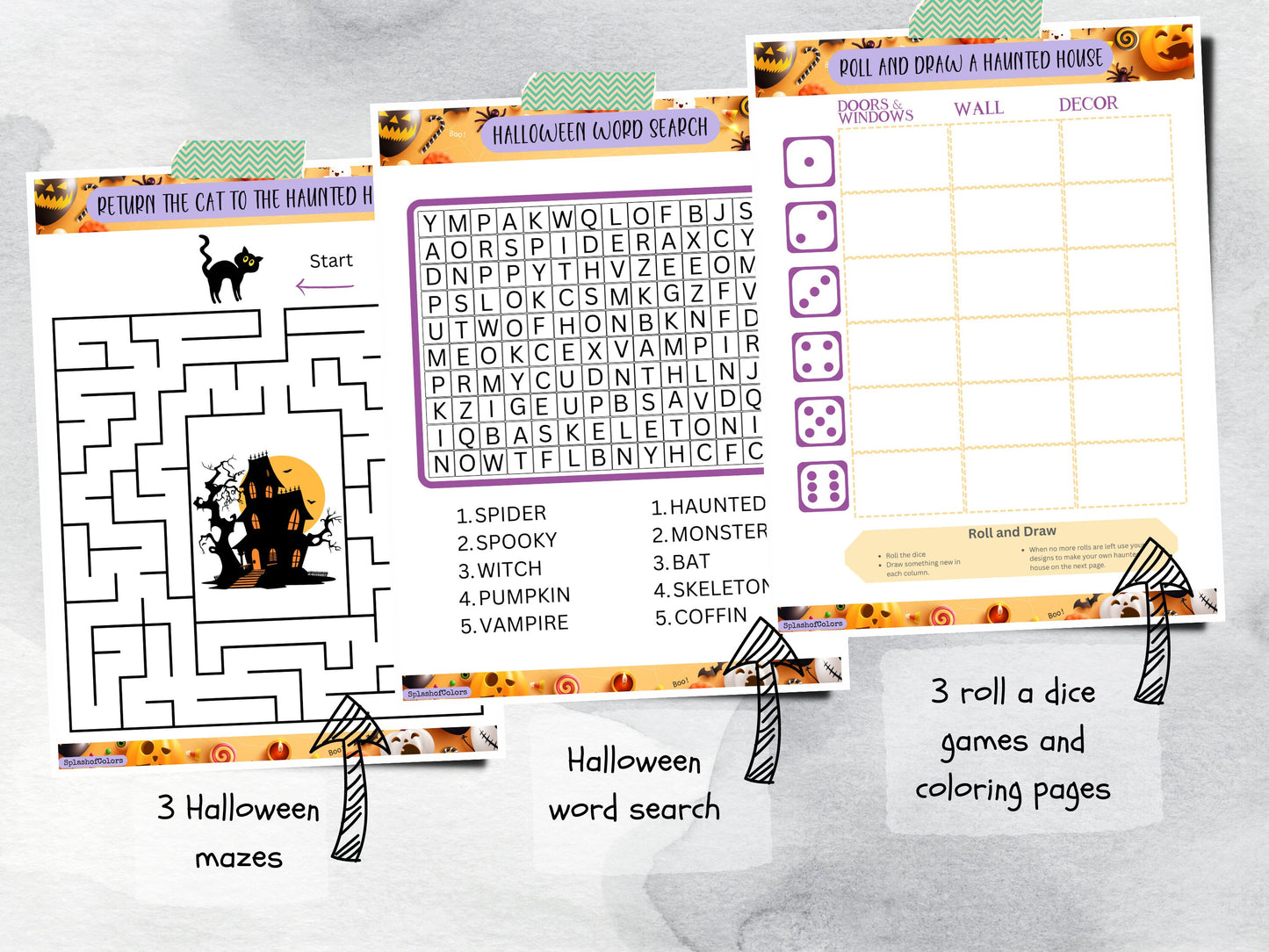 Printable Halloween Activity Pack for Kids