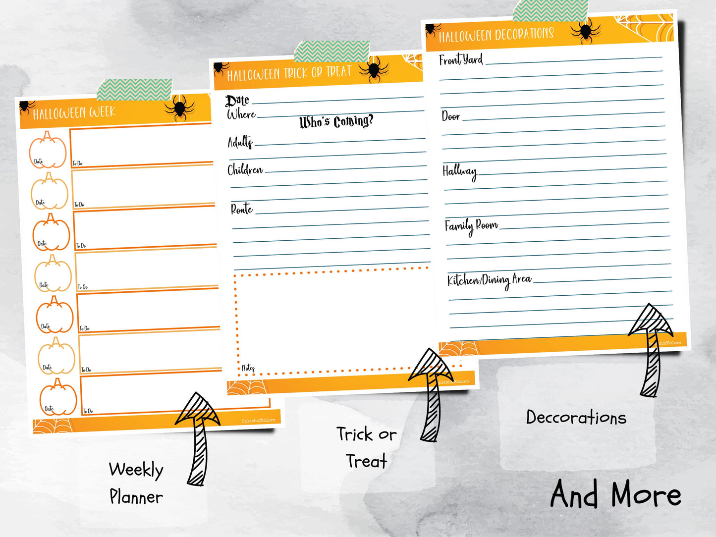 Best Halloween Planner Printable Kit, Spooky Season Organizer