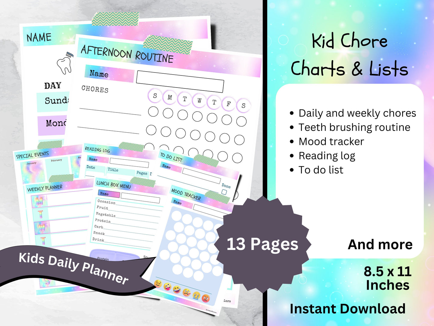 Printable To-Do Lists for Kids to Manage Their Daily Tasks, Kids Organization Charts