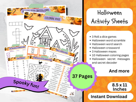 Printable Halloween Activity Pack for Kids