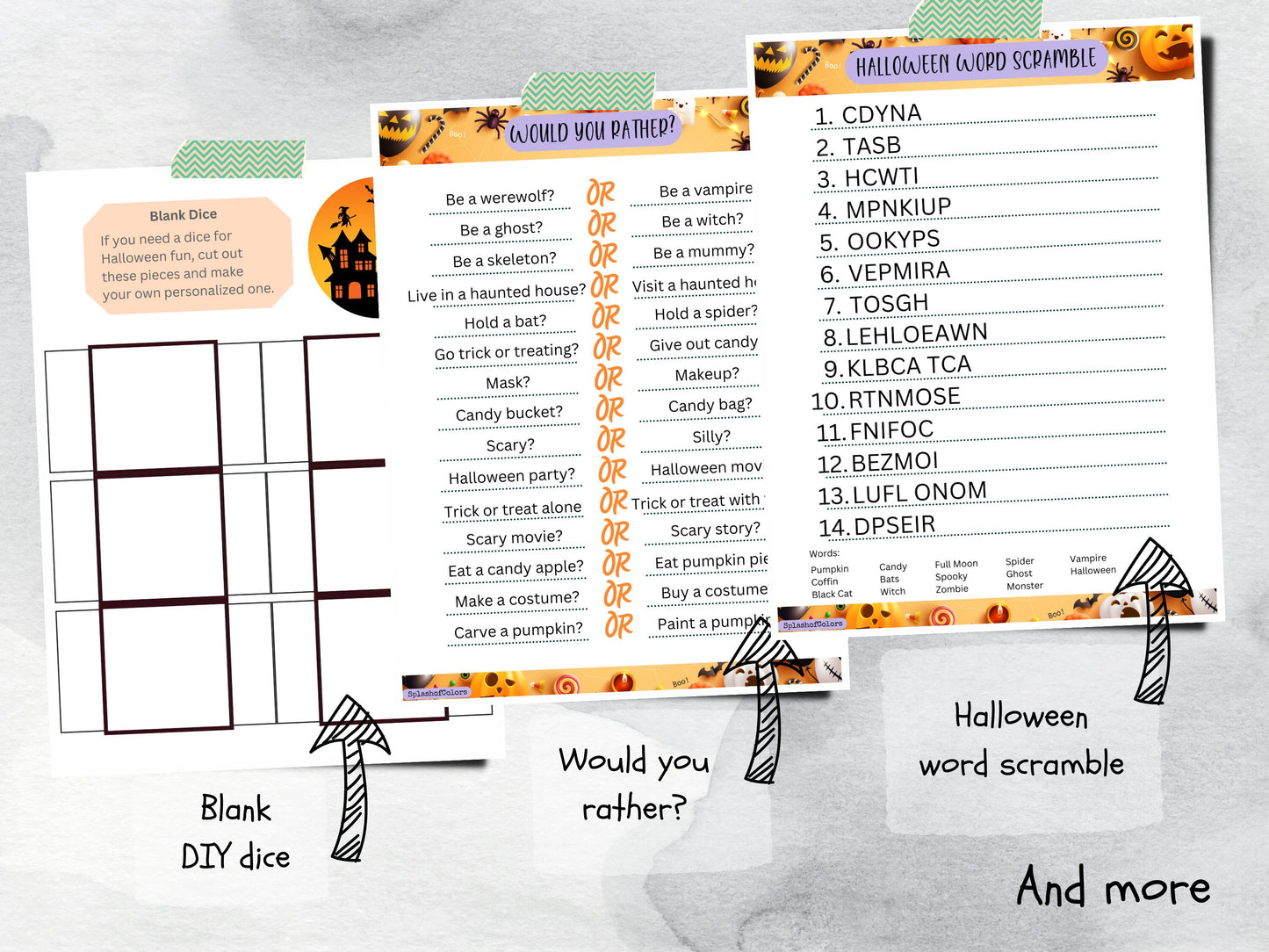 Printable Halloween Activity Pack for Kids