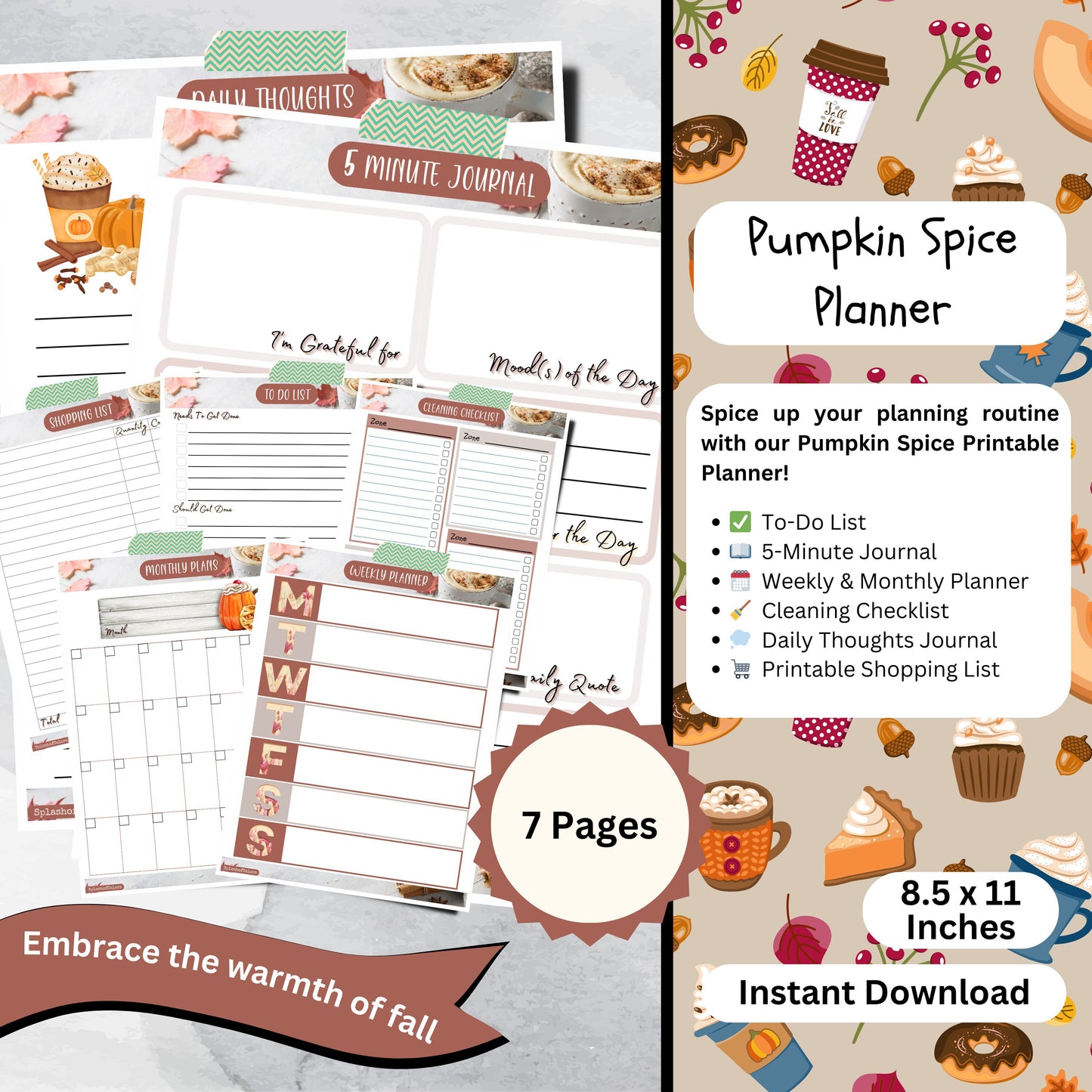 Stay Organized with a Cozy Pumpkin Spice Journal