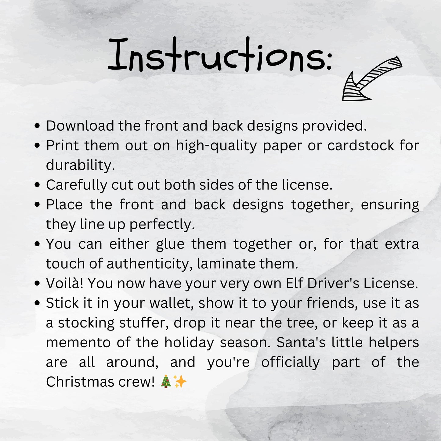 Printable Santa And Elf ID Cards, Christmas Driver's Licenses