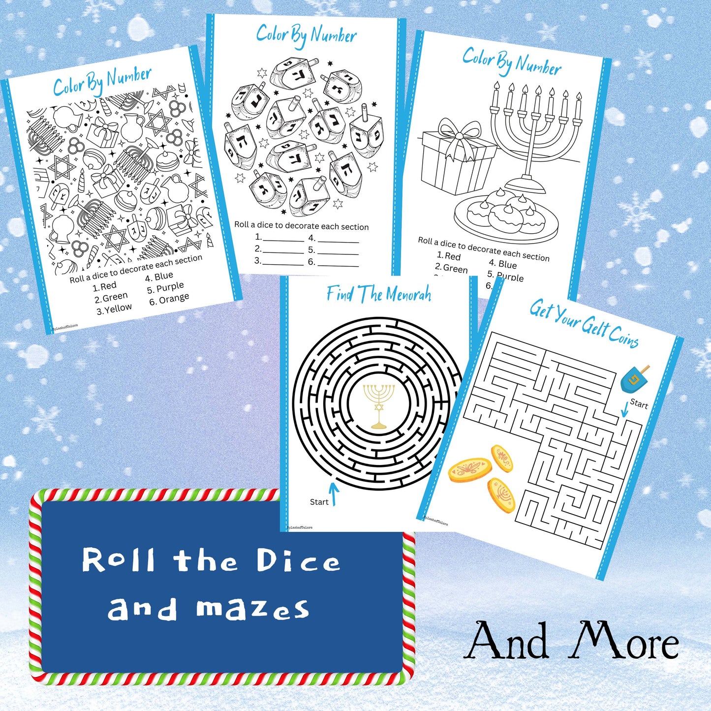 20+ Printable Hanukkah Activities