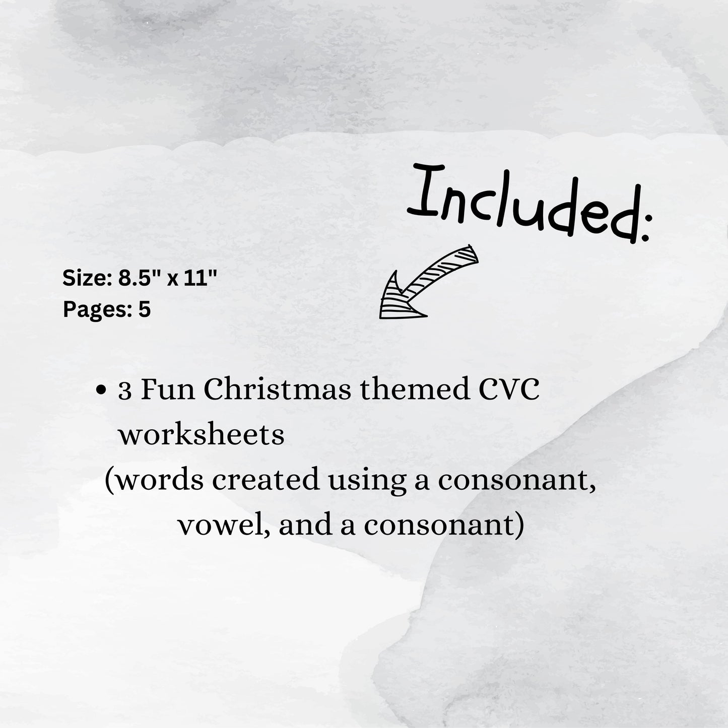 Best Christmas CVC Words Worksheets for Kids, Holiday Classroom Activities