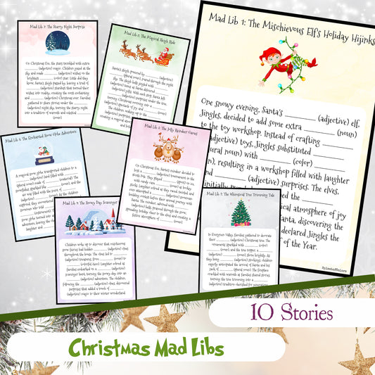 10 Whimsical Christmas Mad Libs for Kids, Festive Stories and Fun Fill-in-the-Blanks