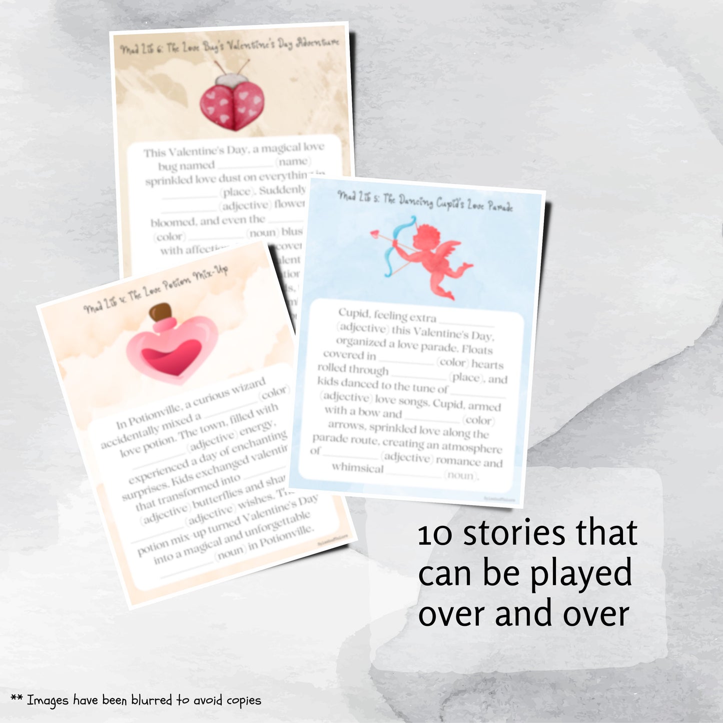 10 Love Filled Mad Libs for Kids, Valentine's Day Themed