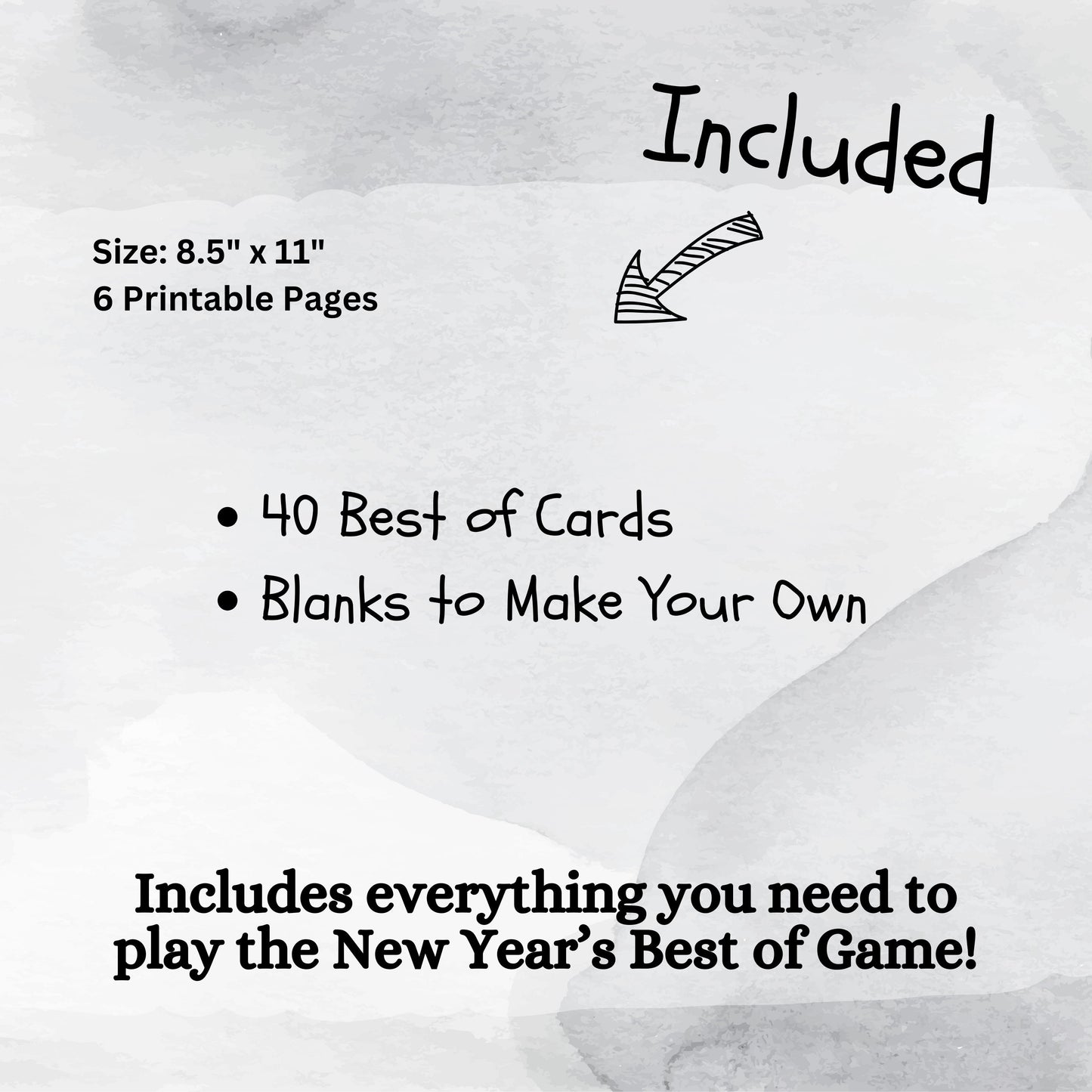 Celebration Cards Best of the Year Game