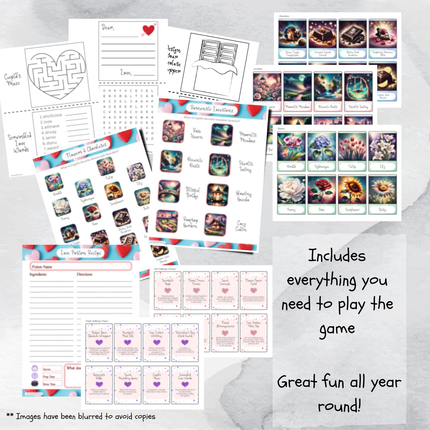 Cupid's Love Quest Scavenger Hunt: Valentine's Day Printable Mystery Card Game