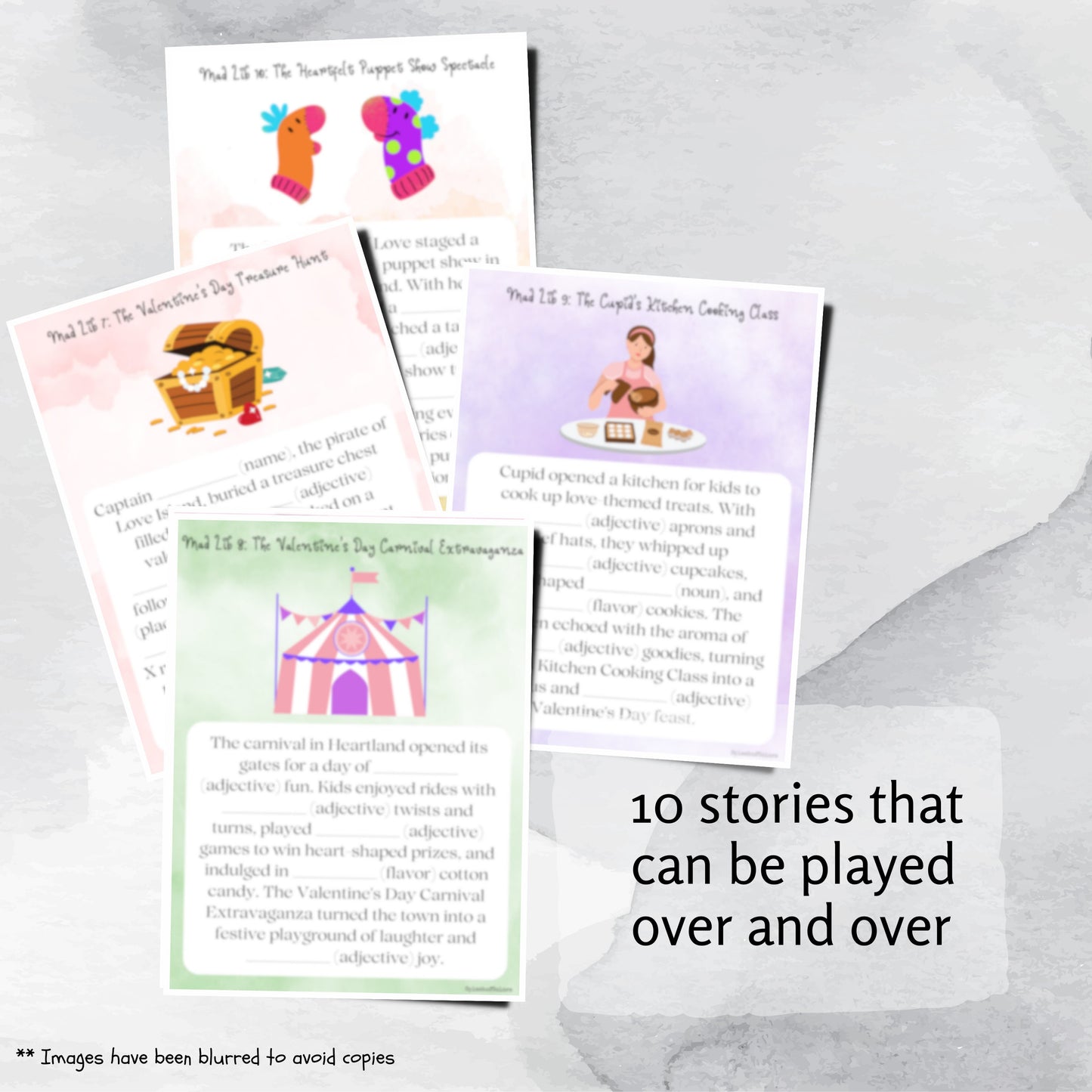 10 Love Filled Mad Libs for Kids, Valentine's Day Themed