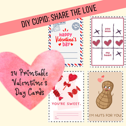 DIY Romance: Personalized Printable Cards for a Memorable Valentine's Day