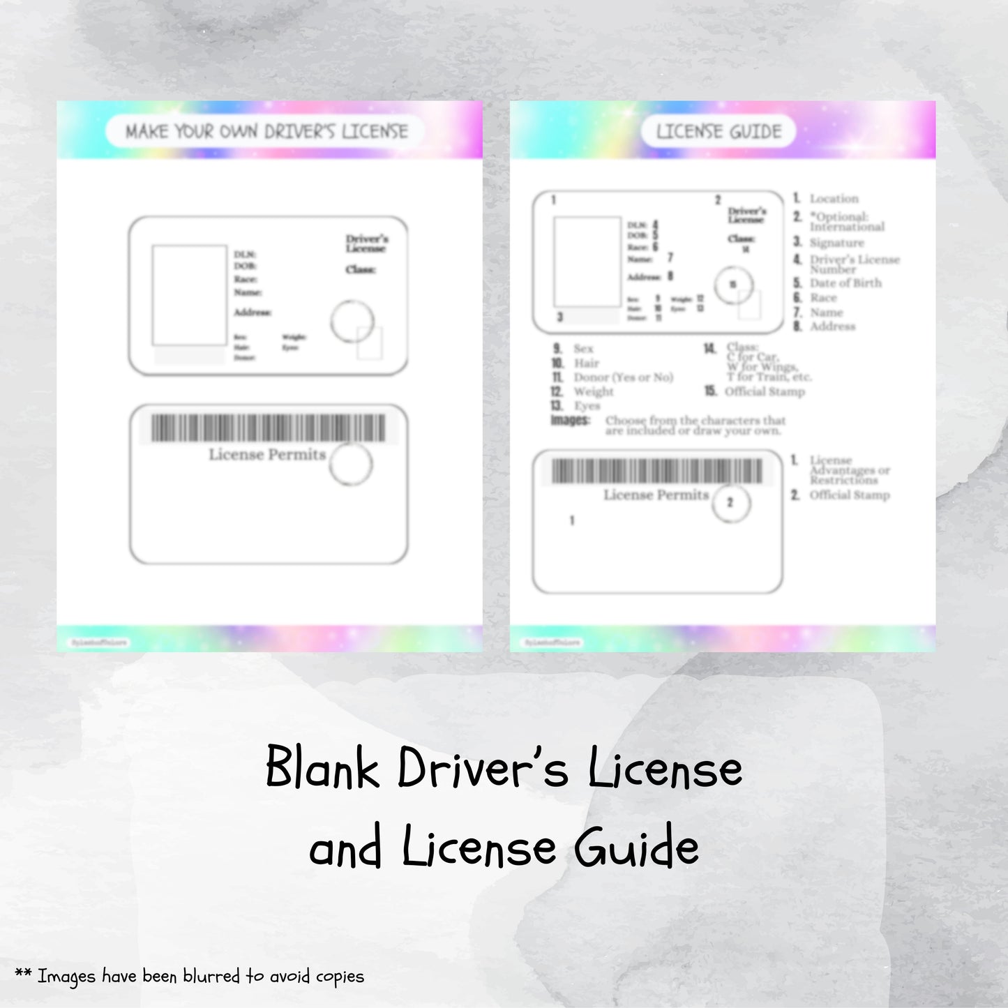 DIY Character Driver's License Kit, Bonus: Leprechaun Licence